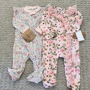Floral Pink Kids One Piece